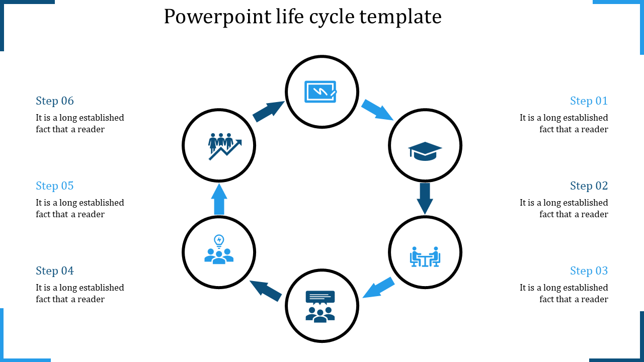 powerpoint life cycle template-powerpoint life cycle template-6-blue